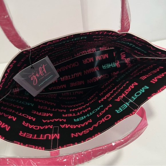 Pink Open Top Tote Bag / Sac - Mother’s Day Gift - New ! Never Been Used - Picture 5 of 6